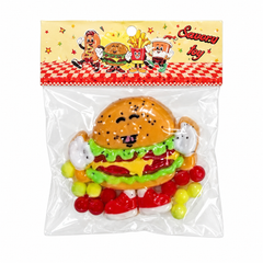 Mini Food Character Squishy Toy Set | AL1094 - Burger