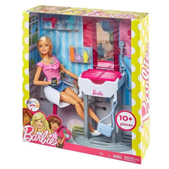Barbie Beauty Salon Playset with Blonde Doll & Accessories | FJB36