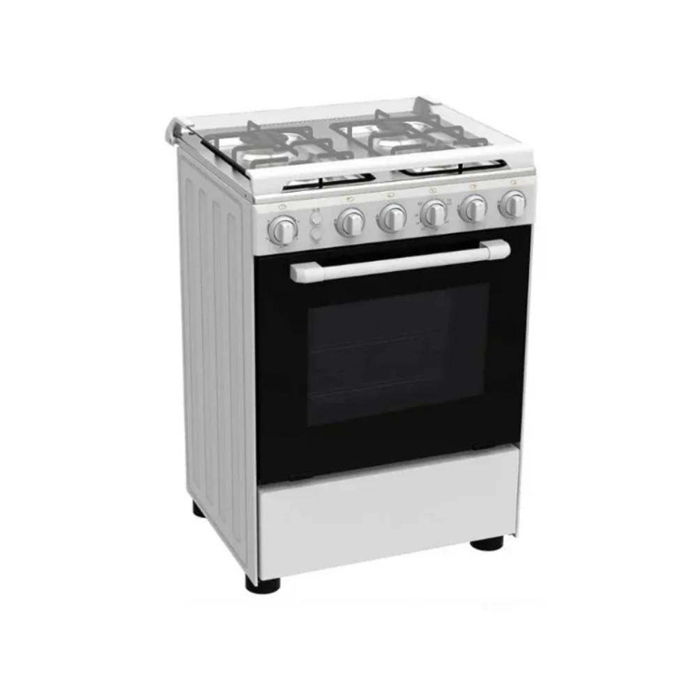 Midea Gas Cooker 60x60cm White Body - Stainless Steel Top | MID-BMG4G057