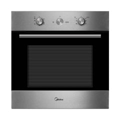 Midea Built-In Gas Oven 60cm 65L Stainless Steel - Black Glass | 65QME65006