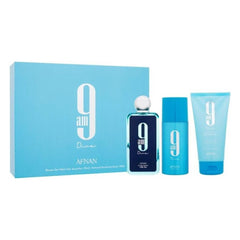 طقم هدايا 9 صباحاً دايف من أفنان للرجال - عطر أو دو بارفان 100 مل + جل استحمام 150 مل + بخاخ مزيل عرق 150 مل