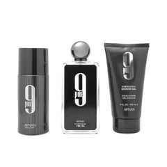 طقم هدية 9PM للرجال من أفنان - عطر أو دو بارفان 100 مل + جل استحمام 150 مل + بخاخ مزيل عرق 150 مل
