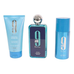 طقم هدايا 9 صباحاً دايف من أفنان للرجال - عطر أو دو بارفان 100 مل + جل استحمام 150 مل + بخاخ مزيل عرق 150 مل