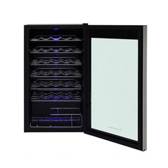 Russell Hobbs Freestanding Bottles Cooler Fridge - Black/Silver | RH34WC101