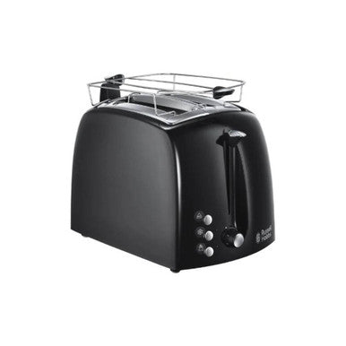Russell Hobbs Textures Plus 2-Slice Toaster 850W Black | 22601-56