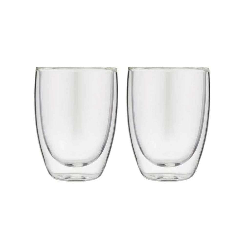 Bialetti Double-Wall Verona Glass Cups 250ml Set of 2 | BIADBW015