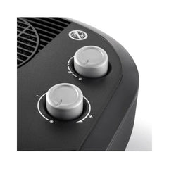 Delonghi Del Ceramic Fan Heater + Thermostat Anti-Frost & Safety -Dust Filter 900/1800W – Black |  HTC4030BK