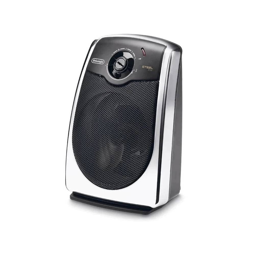 DeLonghi Steel Elite Desk Top Ceramic Fan Heater | HVS3031/CR