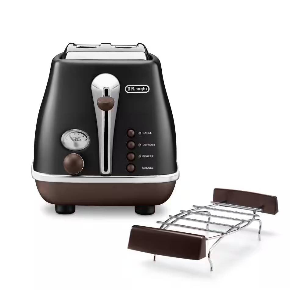 DeLonghi Icona Vintage 2-Slice Toaster Black | CTOV2103BK