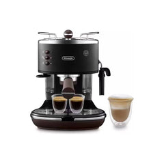DeLonghi Icona Vintage Pump Espresso Coffee Machine Black | ECOV311BK