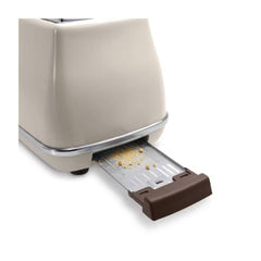 DeLonghi Icona Vintage 2-Slice Toaster Beige Cream | CTOV2103BG