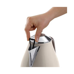 DeLongHi Icona Vintage Kettle 1.7L 2000W Cream Beige | KBOV2001BG