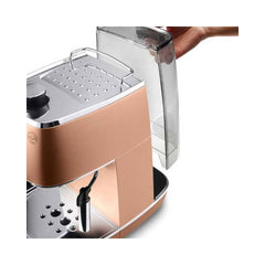 DeLonghi Distinta Pump Espresso Coffee Machine Copper | ECI341CP