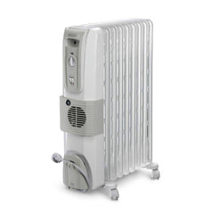 DeLonghi Oil-Filled Radiator Heater with Fan 9 Fins | KH770925V