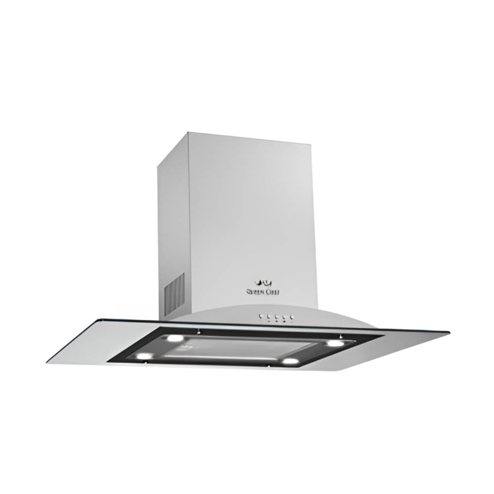 Queen Chef 90cm Island Hood 250W - Inox & Glass | IGO0190
