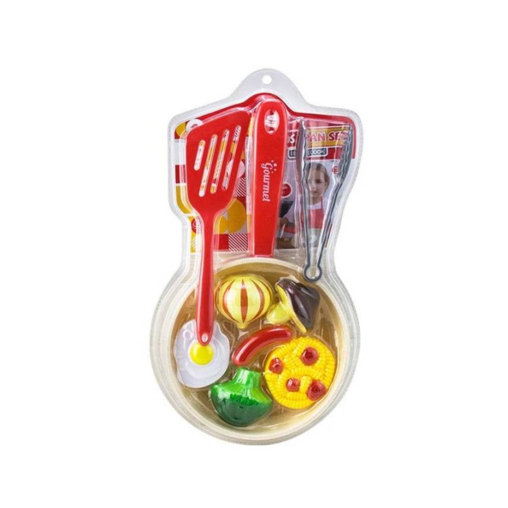 Kids Kitchen Set Pot with Food & Utensils | 7667-8