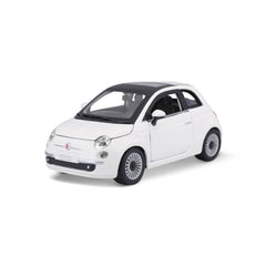 Bburago Fiat 500 2007 1:24 Die-Cast Model Car - White | 18-22106
