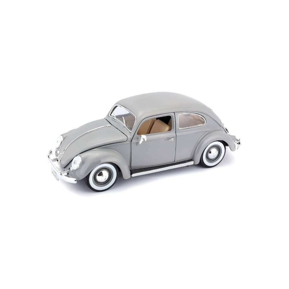 Bburago Volkswagen Kafer Beetle 1955 1:18 Die-Cast Model Car - Gray | 18-12029G
