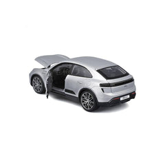 Bburago Porsche Macan Turbo Electric 1:24 Die-Cast Model Car - Gray | 18-21114