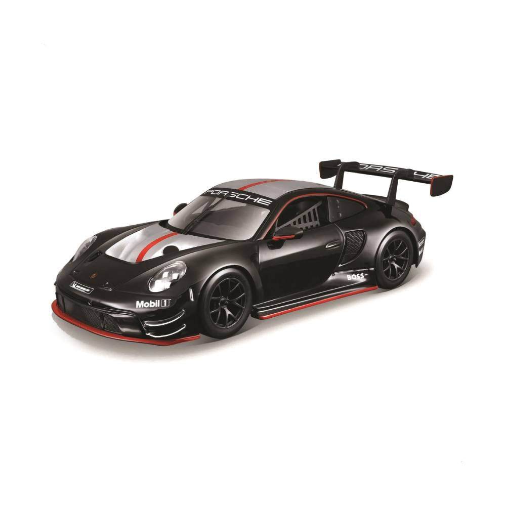Bburago Race Porsche 911 GT3 R 1:24 Die-Cast Model Car - Black | 18-28048BK