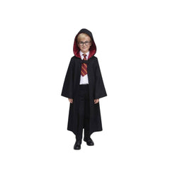 Magical School Boy Halloween Costume for Children - Hooded Cape & Tie | 95280