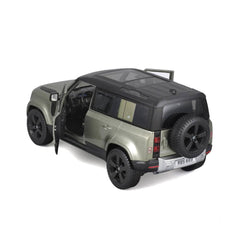 Bburago Land Rover Defender 110 2022 1:24 Die-Cast Model Car - Green | 18-21101GN