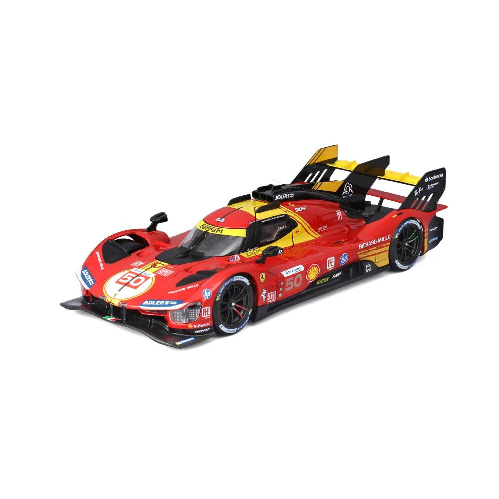 Bburago Ferrari 499P #50 2024 24 Hours of Le Mans Champion 1:24 Die-Cast Model Car | 18-26312