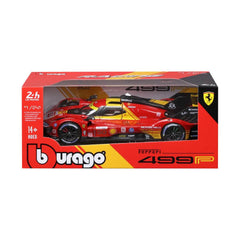 Bburago Ferrari 499P #50 2024 24 Hours of Le Mans Champion 1:24 Die-Cast Model Car | 18-26312