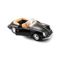 Bburago Porsche 356B Cabriolet 1:24 Die-Cast Model Car - Black | 18-22078