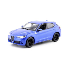 Bburago Alfa Romeo Stelvio 1:24 Die-Cast Model Car - Blue | 18-21086BL