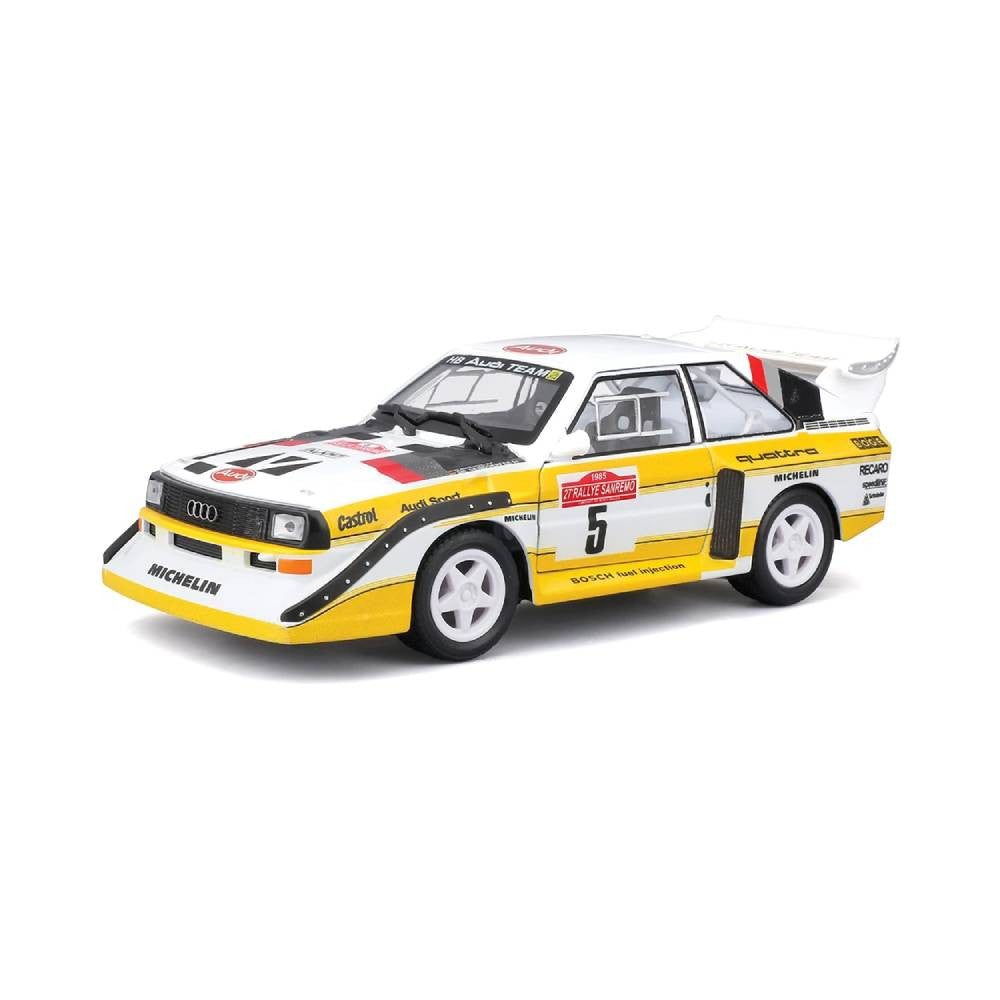 Bburago Audi Sport Quattro S1 E2 1985 1:24 Die-Cast Model Car | 18-28072
