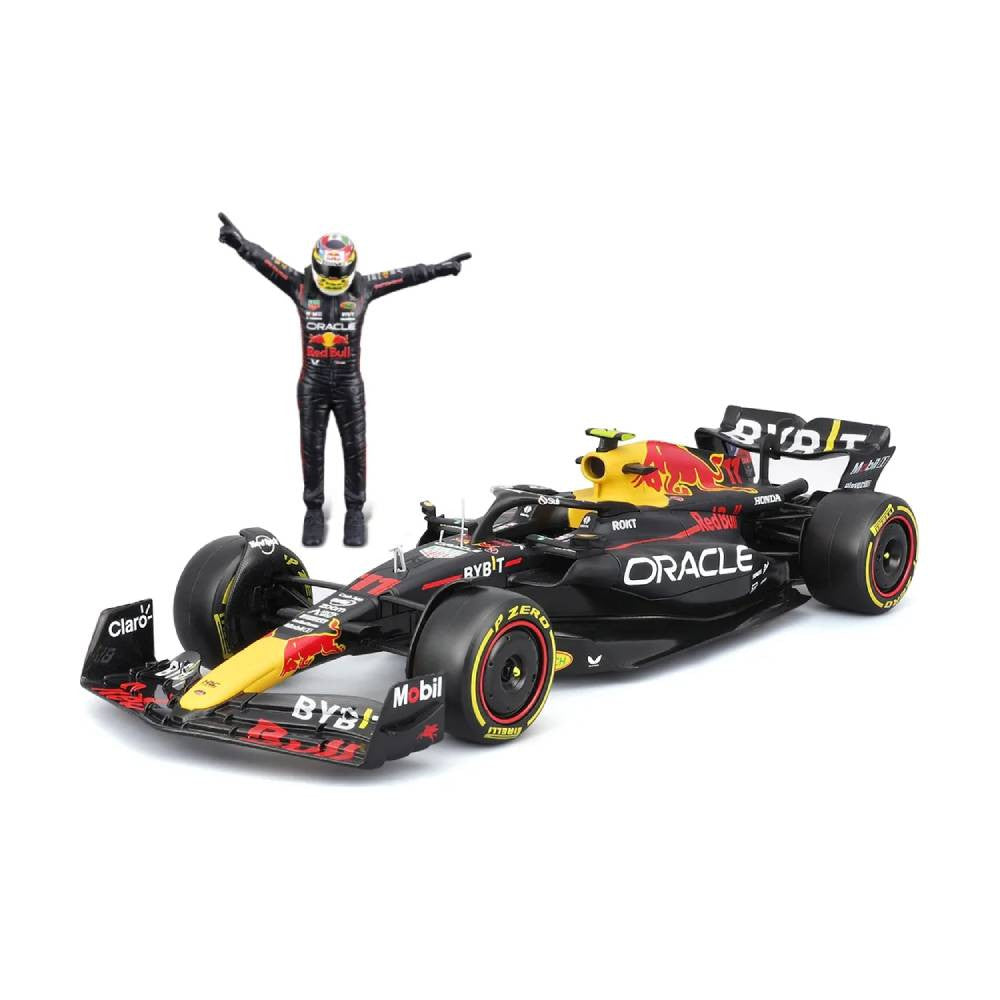 Bburago Oracle Red Bull Racing RB19 #11 Sergio Perez 1:24 Die-Cast Model Car with Driver Figurine | 18-28036P