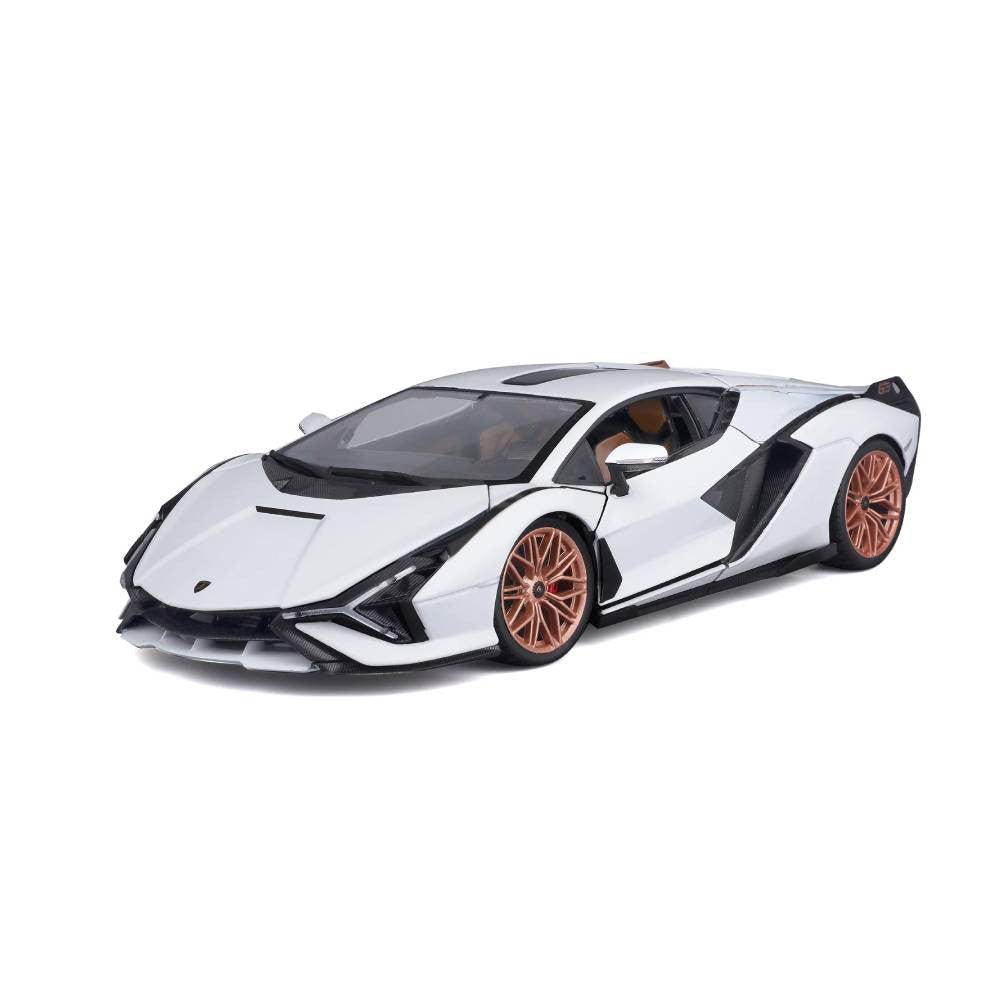 Bburago Lamborghini Sian FKP 37 1:18 Die-Cast Model Car - White | 18-11046W