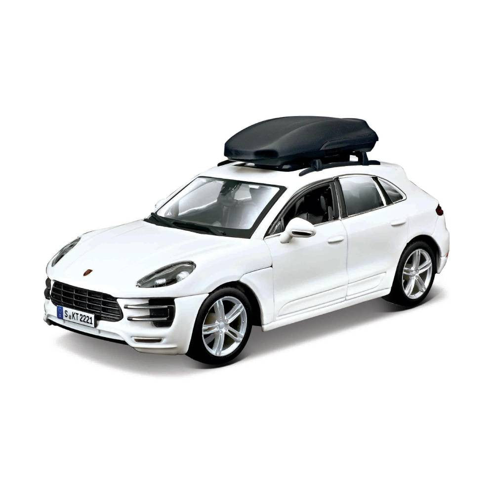 Bburago Euro Trek Porsche Macan 1:24 Die-Cast Model Car - White | 18-23013