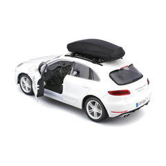 Bburago Euro Trek Porsche Macan 1:24 Die-Cast Model Car - White | 18-23013