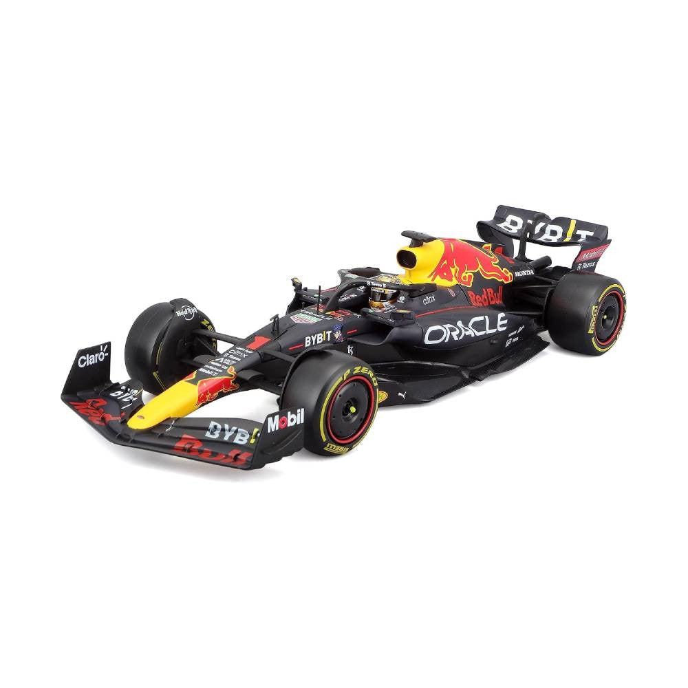 Bburago Oracle Red Bull Racing RB18 #1 Max Verstappen 2022 1:24 Die-Cast Model Car with Hard Case | 18-28026V