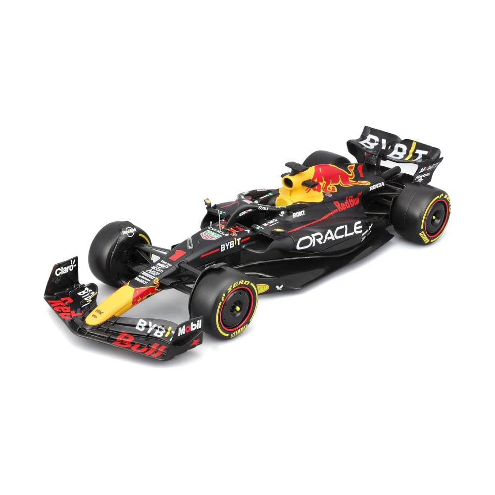 Bburago Oracle Red Bull Racing RB19 #1 Max Verstappen 1:24 Die-Cast Model Car with Driver Figurine | 18-28036V