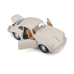 Bburago Porsche 356B Coupe 1961 1:24 Die-Cast Model Car - Cream White | 18-22079