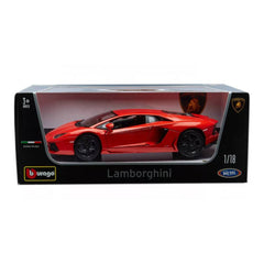Bburago Lamborghini Aventador LP700-4 1:18 Die-Cast Model Car - Orange | 18-11033OR