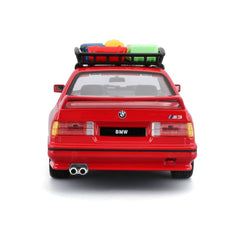 Bburago Euro Trek BMW M3 E30 1988 1:24 Die-Cast Model Car - Red | 18-23014