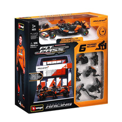 Bburago McLaren MCL39 #4 Lando Norris 2025 Pit Pass 1:43 Die-Cast Diorama Set | 18-38457N