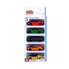 Bburago Street Fire 1:43 Die-Cast Cars 5-Pack | 18-30005