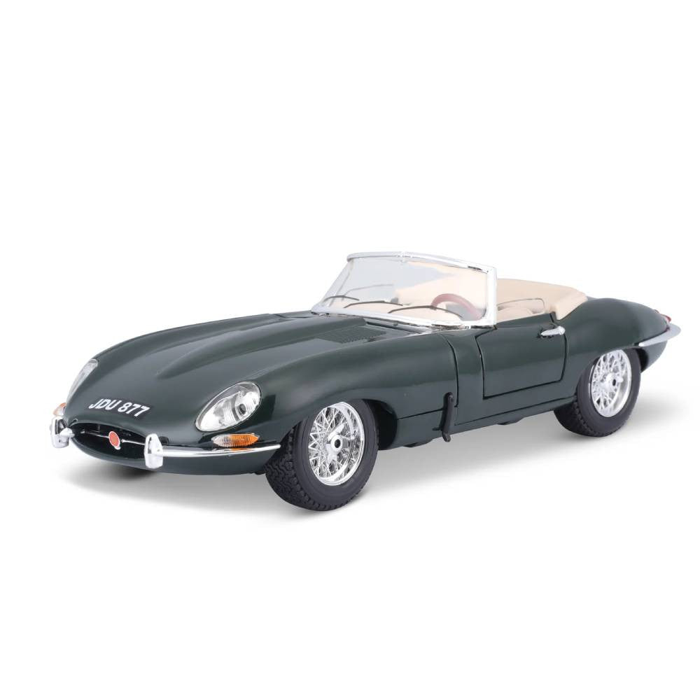 Bburago Jaguar E-Type Cabriolet 1961 1:18 Die-Cast Model Car | 18-12046
