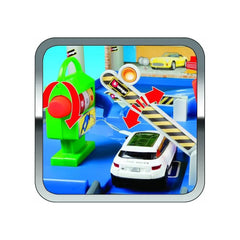 Bburago Street Fire Auto Service Playset with 1:43 Die-Cast Car | 18-30039