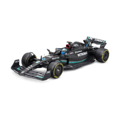 Bburago Mercedes-AMG F1 W14 E Performance #63 George Russell 2023 1:24 Die-Cast Model Car with Hard Acrylic Showcase | 18-28028R