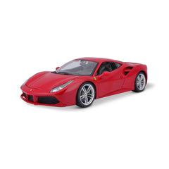 Bburago Ferrari 488 GTB 1:18 Die-Cast Model Car - Red