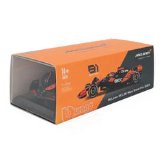 Bburago McLaren MCL38 #81 Oscar Piastri 2024 1:24 Die-Cast Model Car with Hard Acrylic Showcase