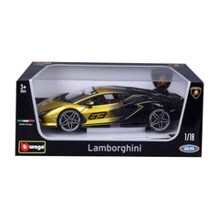 Bburago Lamborghini Sian FKP 37 1:18 Die-Cast Model Car - Gold to Black Fade
