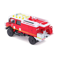Bburago Mercedes-Benz Unimog U5000 Emergency Fire Truck 1:52 Die-Cast Model - Red