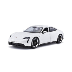 Bburago Porsche Taycan Turbo S 1:24 Die-Cast Model Car - White